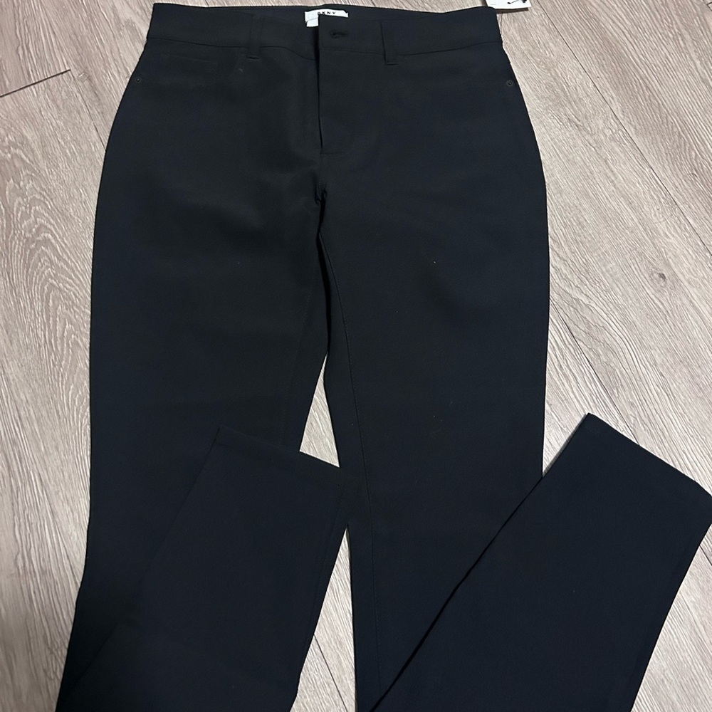 DKNY Black Tailored Dress Pants